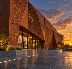 Corten Steel Cladding Wall